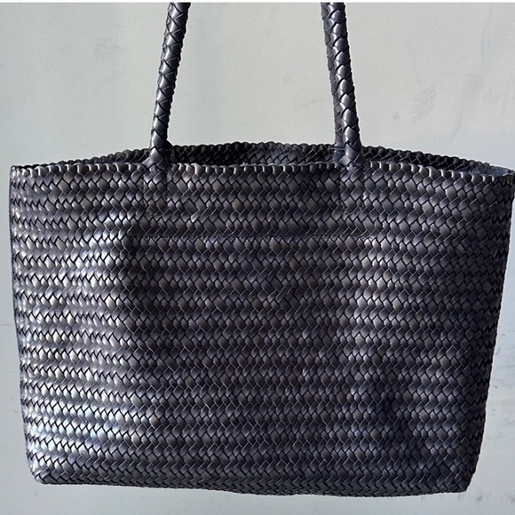 Madewell Handwoven East West Tote Bag - Slate Blue - Picture 4 of 4